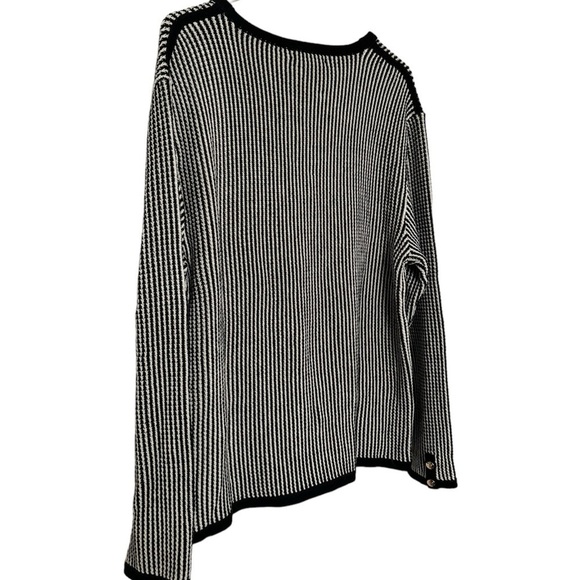 NWT Anine Bing Dave Stripe Black and White Cardigan Size Medium - Picture 6 of 13